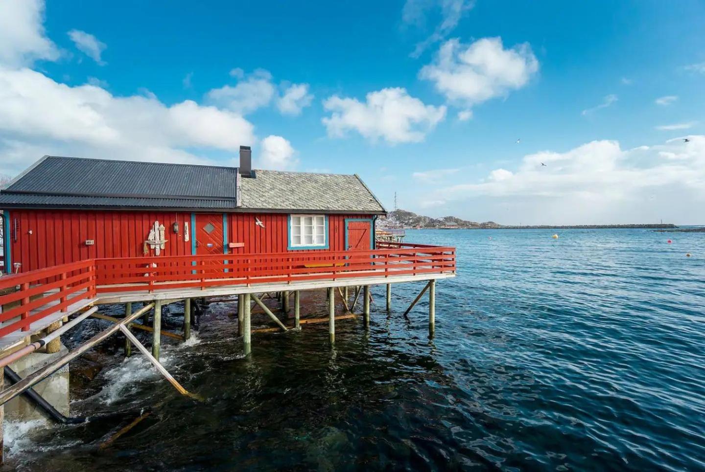 Explorers Cabin Lofoten Edge Сёрвоген Экстерьер фото